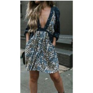 Free People Tallula Printed Mini Dress